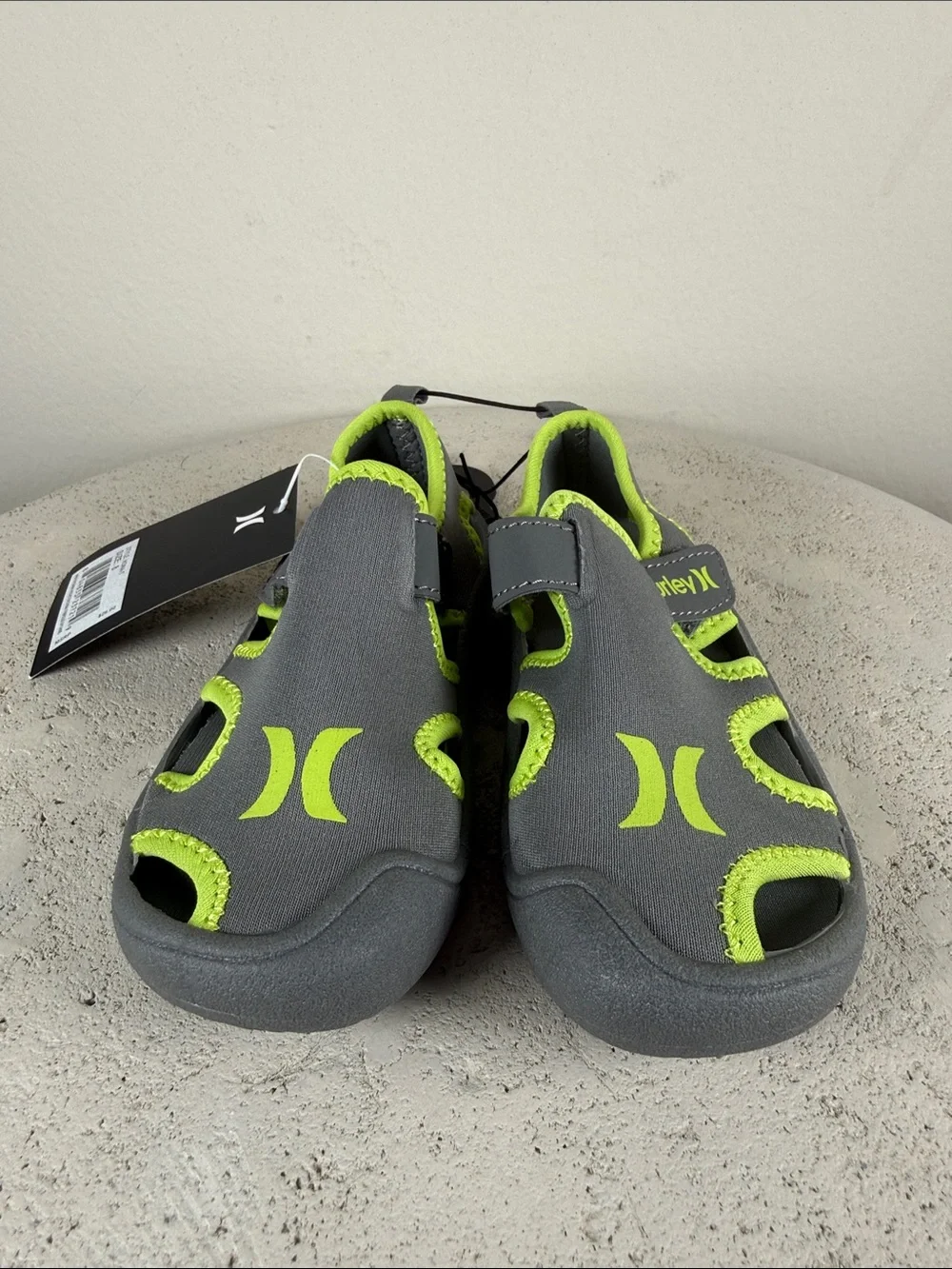 Hurley Kids Gray and Lime Water Shoes